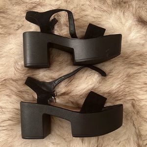 Like New - Black Chunk Sandals - Size 7